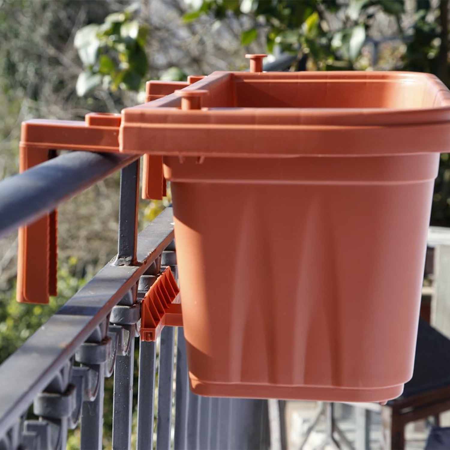 Bama 30270 Fioriera Rondine Set 2pz, Terracotta, 50x20x18.5 cm foto 3